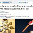 illinois man attacked by ninjas