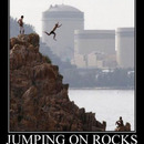 jumpking on rocks 4322
