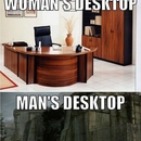 Männer Desktop vs. Frauen Desktop - Win Bild