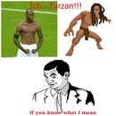 Tarzan beim Halbfinale