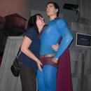 posing with superman 4007
