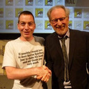 shaking hand with steven spielberg 4534