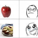 So mag ich den Apfel