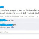 Star a Friend on facebook