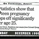 teen pregnancy statistics