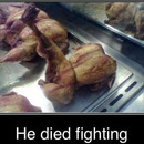 the chick died fighting