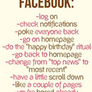 Was wir alle auf Facebook machen...