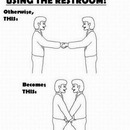 wash your hands after using the restroom