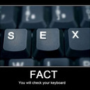 You will check your keyboard